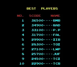 Image n° 3 - scores : 10-Yard Fight '85 (US, Taito license)