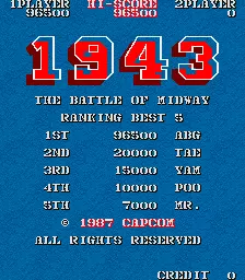 Image n° 6 - scores : 1943: Midway Kaisen (Japan, no protection hack)