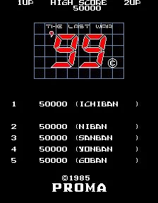 Image n° 2 - scores : '99: The Last War (set 1)