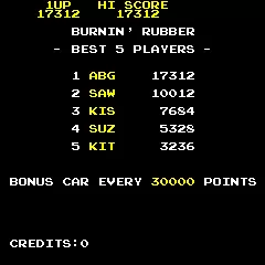 Image n° 4 - scores : Burnin' Rubber Image n° 4 - scores : Burnin' Rubber