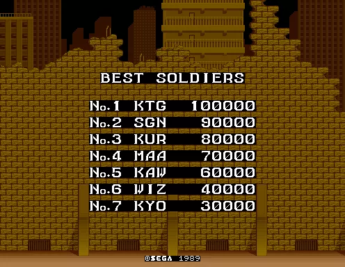 Image n° 2 - scores : Crack Down (Japan, Floppy Based, FD1094 317-0058-04b Rev A) Image n° 2 - scores : Crack Down (Japan, Floppy Based, FD1094 317-0058-04b Rev A)