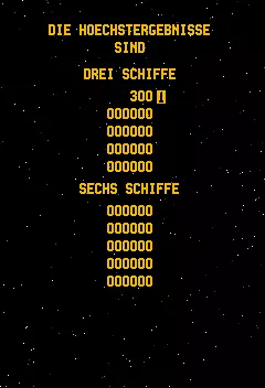 Image n° 1 - scores : Gorf (program 1, with German Language ROM)