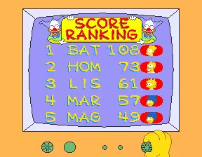 Image n° 2 - scores : The Simpsons (2 Players World, set 2)