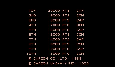 Image n° 5 - scores : Strider (USA, B-Board 90629B-3, buggy Street Fighter II conversion)