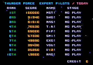 Image n° 1 - scores : ThunderForce AC (bootleg) Image n° 1 - scores : ThunderForce AC (bootleg)
