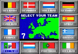 Image n° 2 - select : Super Visual Football: European Sega Cup