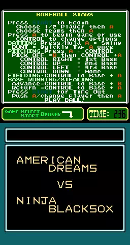 Image n° 5 - versus : Baseball Stars: Be a Champ! (PlayChoice-10) Image n° 5 - versus : Baseball Stars: Be a Champ! (PlayChoice-10)