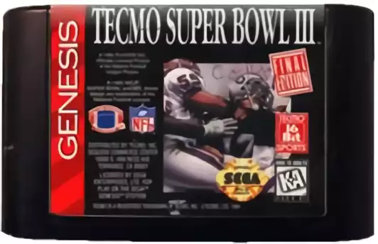 Image n° 2 - carts : Tecmo Super Bowl III -  Final Edition