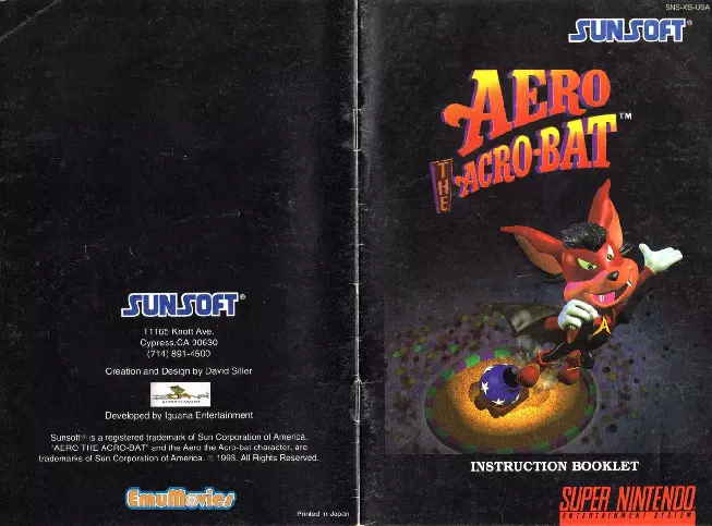 manual for Aero the Acro-Bat