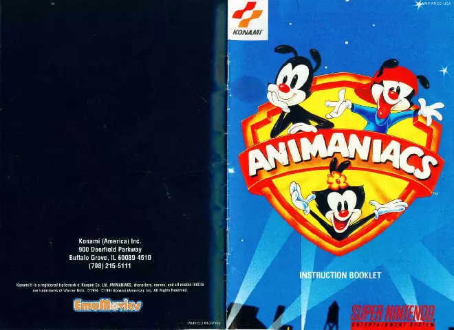 manual for Animaniacs