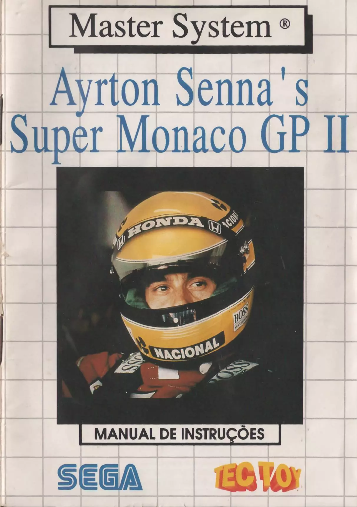 manual for Ayrton Senna's Super Monaco GP II