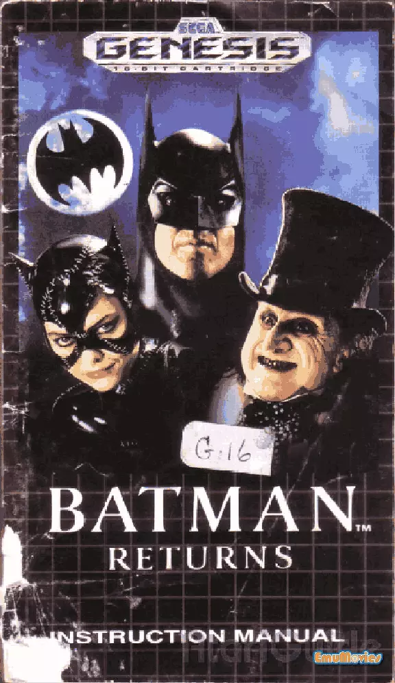 manual for Batman Returns