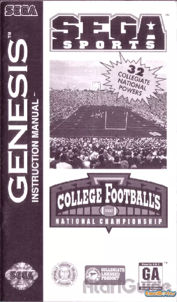 manual for College Football's National Championship