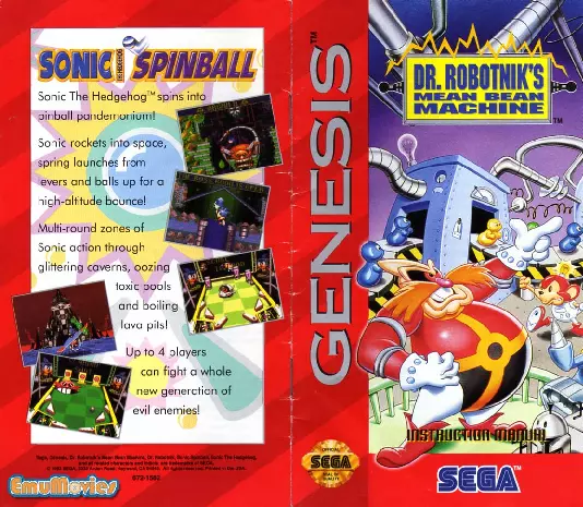 manual for Dr. Robotnik's Mean Bean Machine