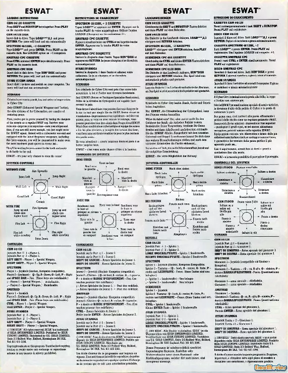 manual for ESWAT - City Under Siege