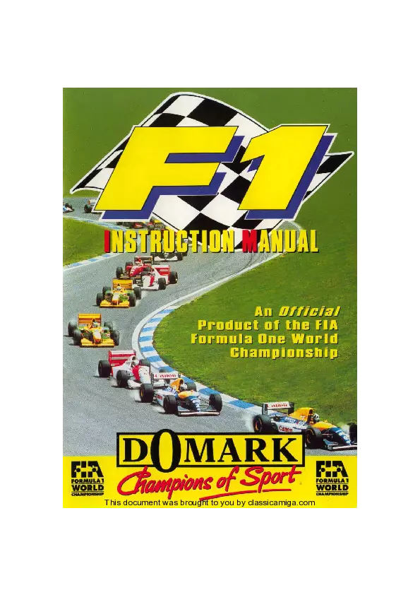 manual for F1 Grand Prix - Nakajima Satoru