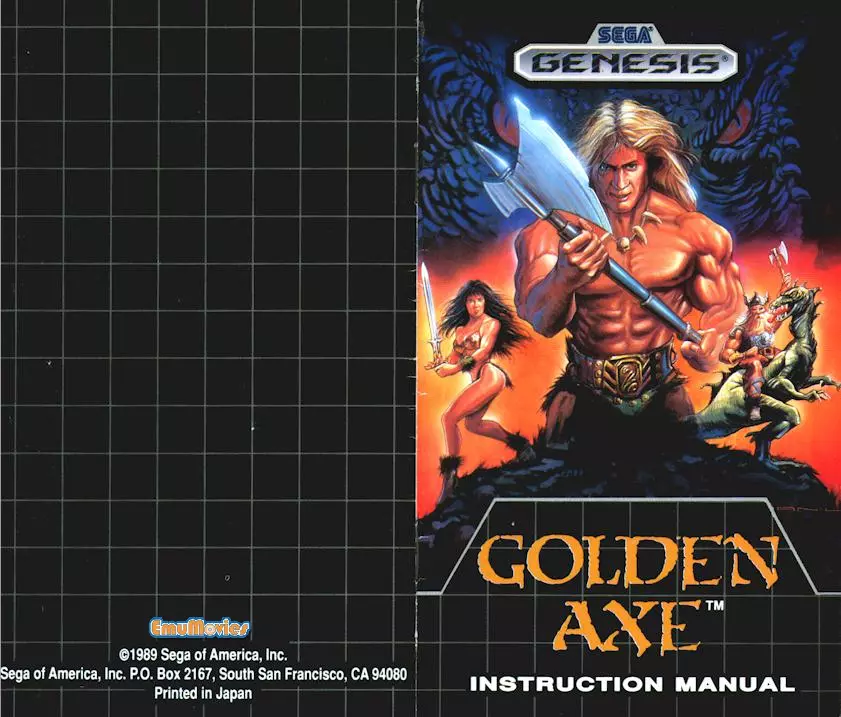 manual for Golden Axe