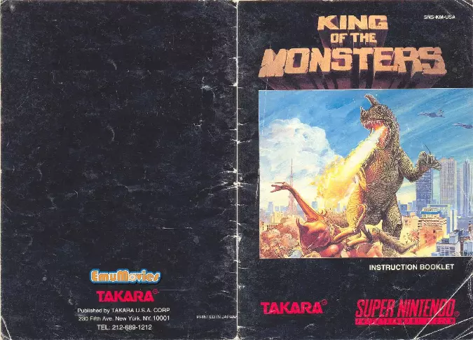 manual for King of the Monsters