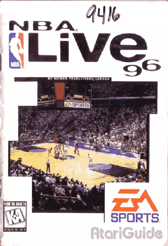 manual for NBA Live 96