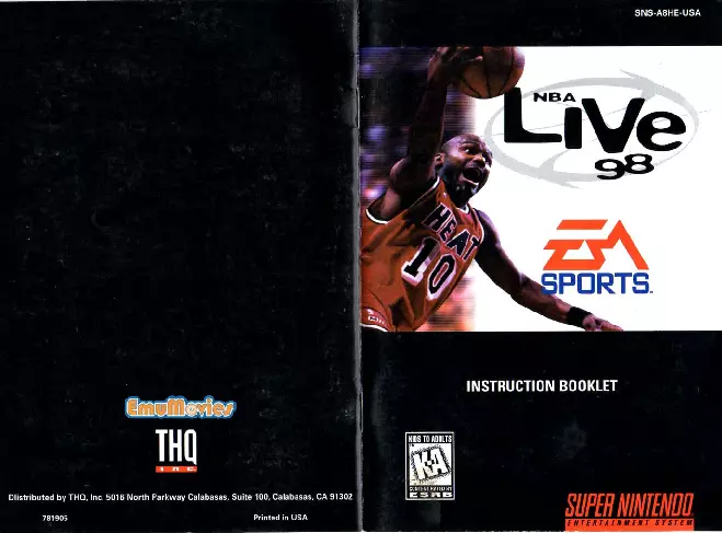 manual for NBA Live 98