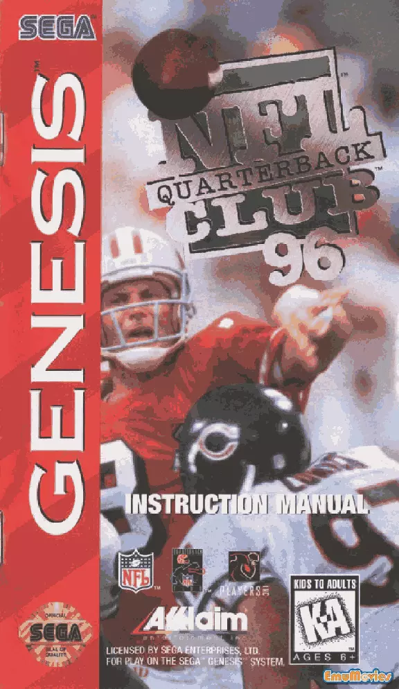 manual for NFL Quarterback Club 96