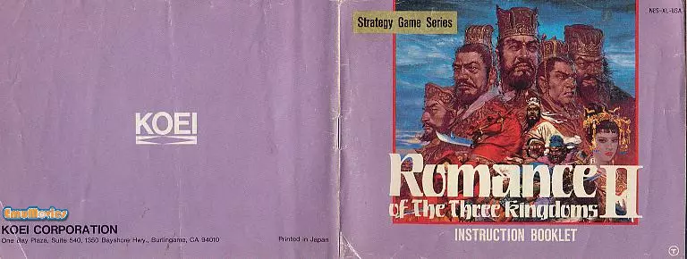 manual for Romance of the Three Kingdoms III