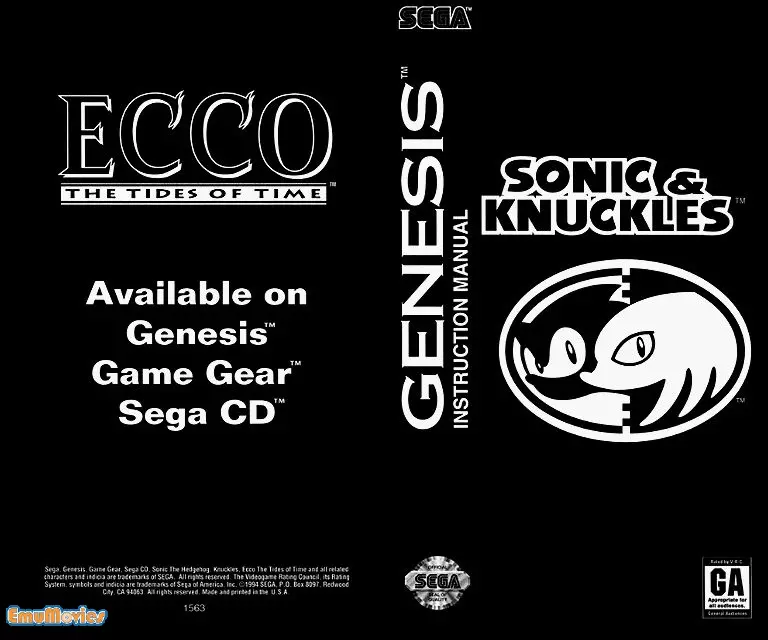 manual for Sonic and Knuckles