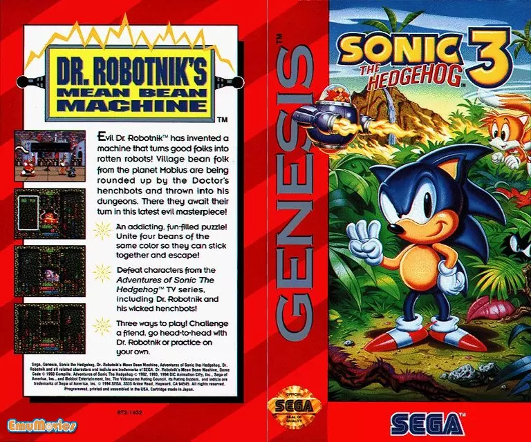 Sonic The Hedgehog 3 ROM - Sega Game - Emu Games