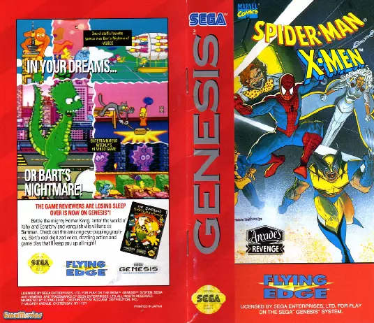 manual for Spider-Man and X-Men - Arcade's Revenge