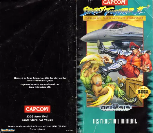 manual for Street Fighter II - Plus Champion Edition
