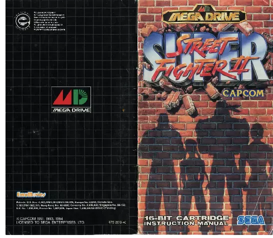 manual for Super Street Fighter II - The New Challengers