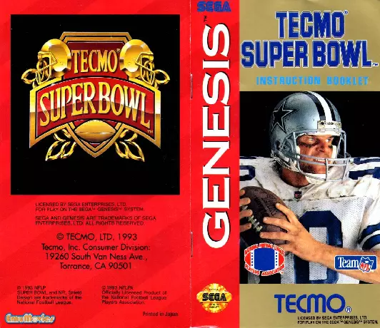 manual for Tecmo Super Bowl