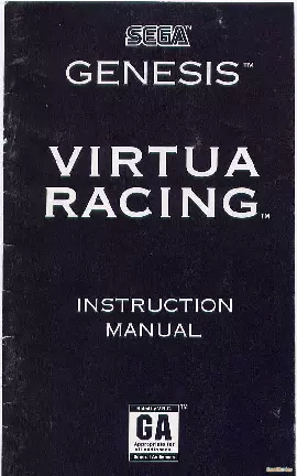 manual for Virtua Racing