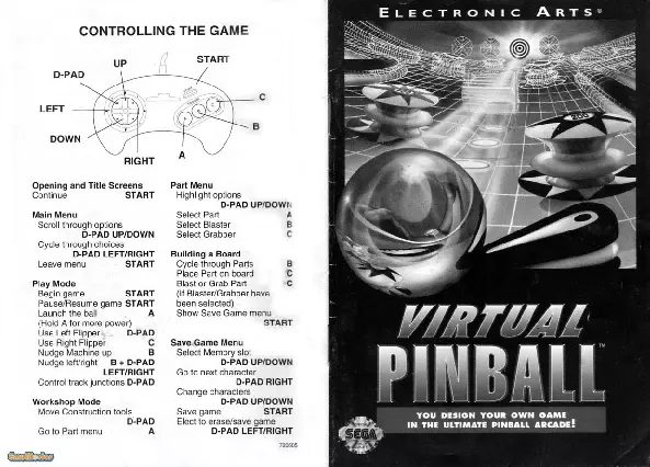 manual for Virtual Pinball
