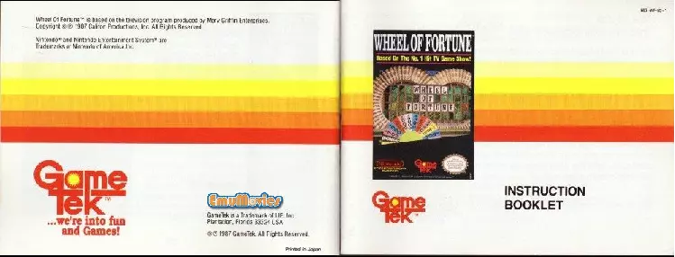 manual for Wheel of Fortune