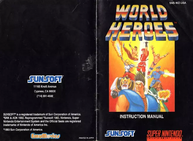manual for World Heroes
