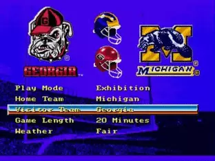 Image n° 8 - screenshots  : Bill Walsh College Football '95