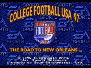 Image n° 1 - screenshots  : College Football USA 97