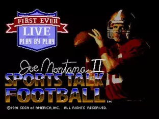 Image n° 9 - screenshots  : Joe Montana Sports Talk Football