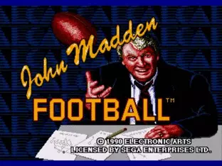 Image n° 3 - screenshots  : John Madden Football 91