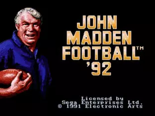 Image n° 11 - screenshots  : John Madden Football 92