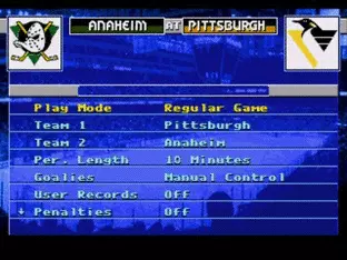 Image n° 9 - screenshots  : NHL 95