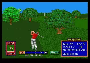 Image n° 1 - screenshots  : PGA Tour Golf II