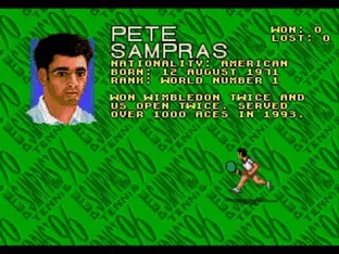 Image n° 2 - screenshots  : Pete Sampras Tennis 96