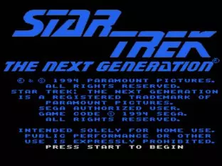 Image n° 1 - screenshots  : Star Trek - The Next Generation