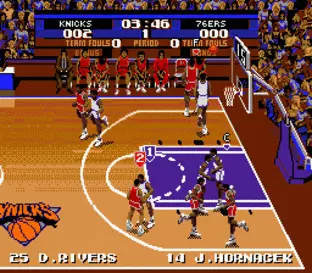 Image n° 5 - screenshots  : Tecmo Super NBA Basketball