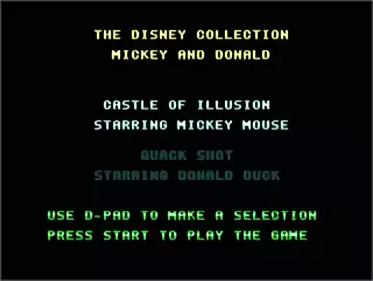 Image n° 3 - titles : Disney Collection - Castle of Illusion & Quackshot