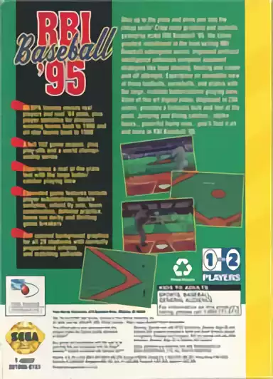 Image n° 2 - boxback : RBI Baseball '95