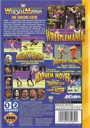 Image n° 2 - boxback : WWF WrestleMania - The Arcade Game