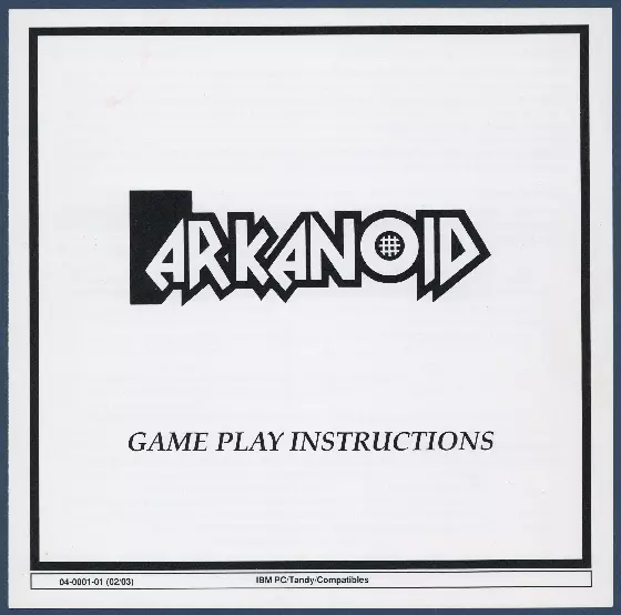 manual for Arkanoid
